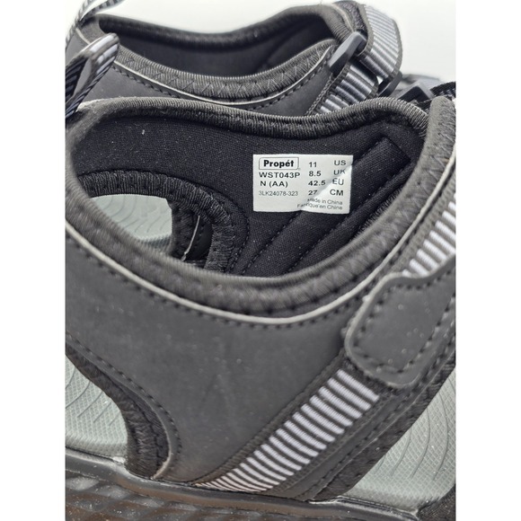 Propet TravelActiv Adventure Women's Sandal – Black & Gray - Size 11 - Picture 8 of 11